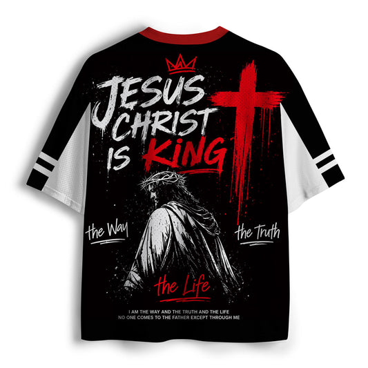 Jesus Is King Christian Mesh Jersey