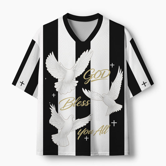 God Bless You All Christian Mesh Jersey