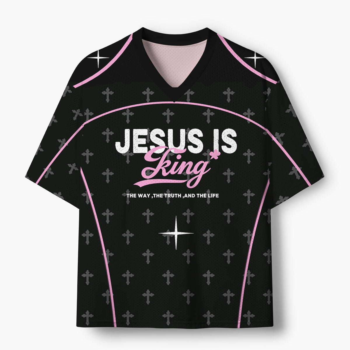 Jesus Is King Christian Mesh Jersey