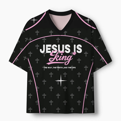 Jesus Is King Christian Mesh Jersey