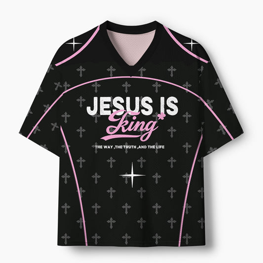Jesus Is King Christian Mesh Jersey
