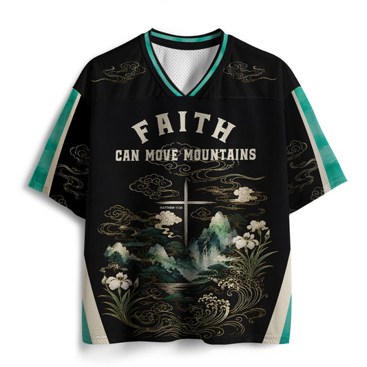 Faith Can Move Mountains Christian Mesh Jersey