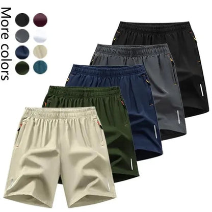 Men's  5-Pack Quick-Dry Shorts – Lightweight Breathable Athletic & Casual Shorts