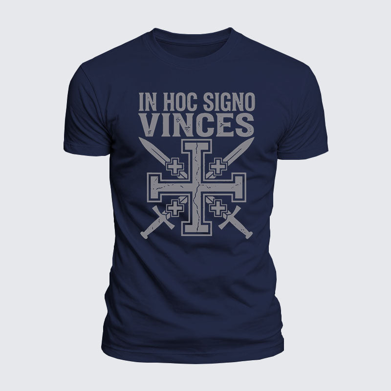 Luxe Mercerized Cotton Tee - In Hoc Signo Vinces