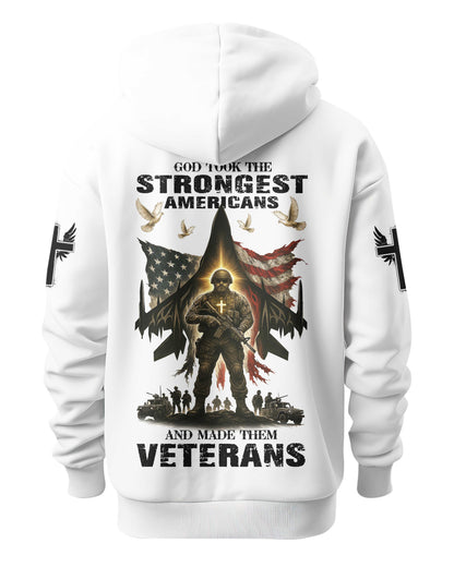 God Took The Strongest Americans All Over Print Hoodie