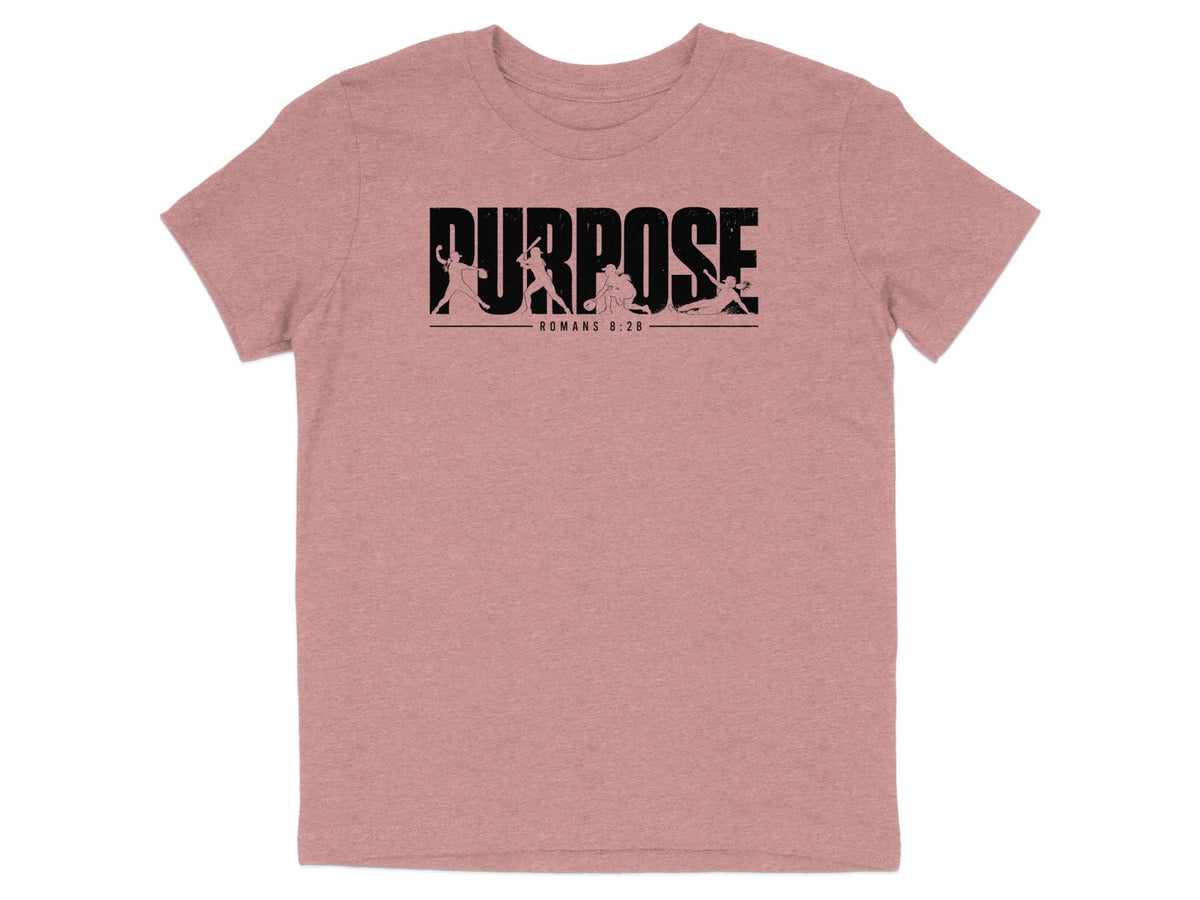 Romans 8:28 Softball Youth T-Shirt