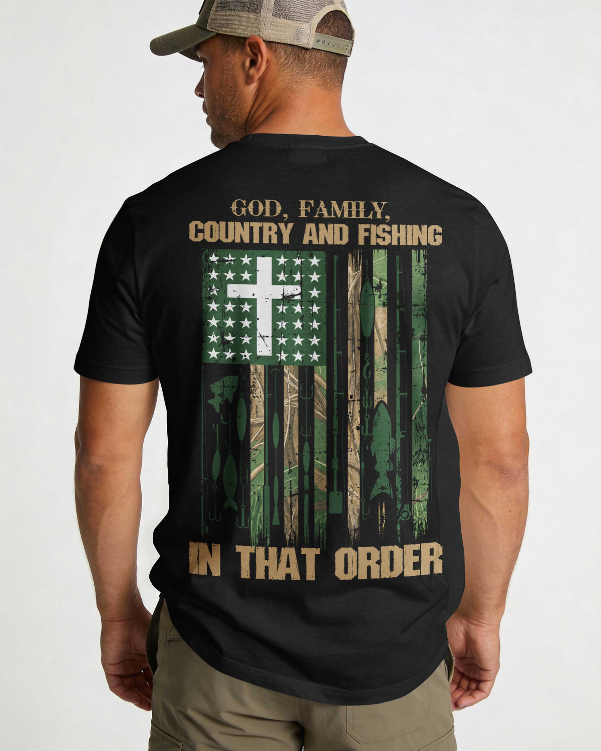 God Family Country And Fishing In That Order T-Shirt