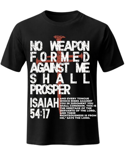 No Weapon Christian Vintage Unisex Tee - Jesus Faith Streetwear
