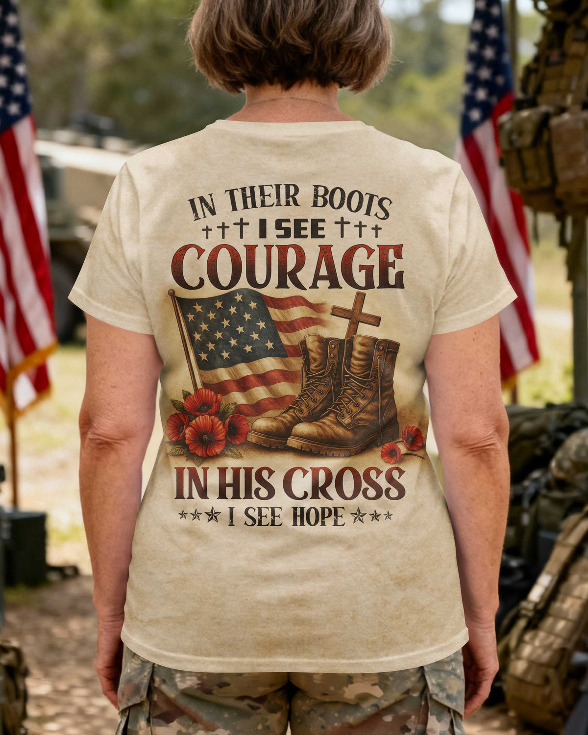 In Their Boots I See Courage T-Shirt