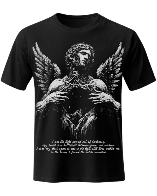 Fallen Angel Statue Dark Academia Graphic Tee