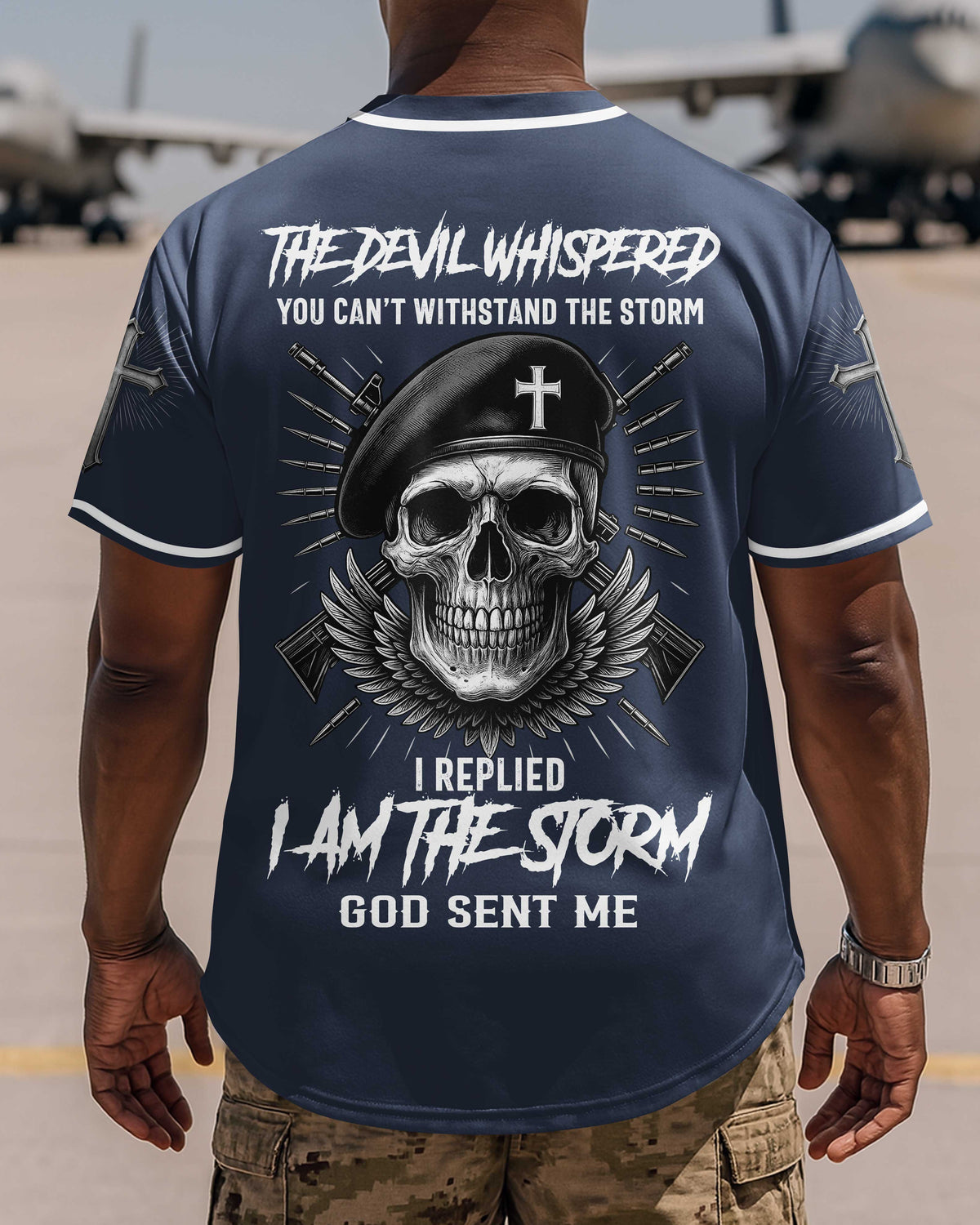 The Devil Whispered You Can't Withstand The Storm Jersey