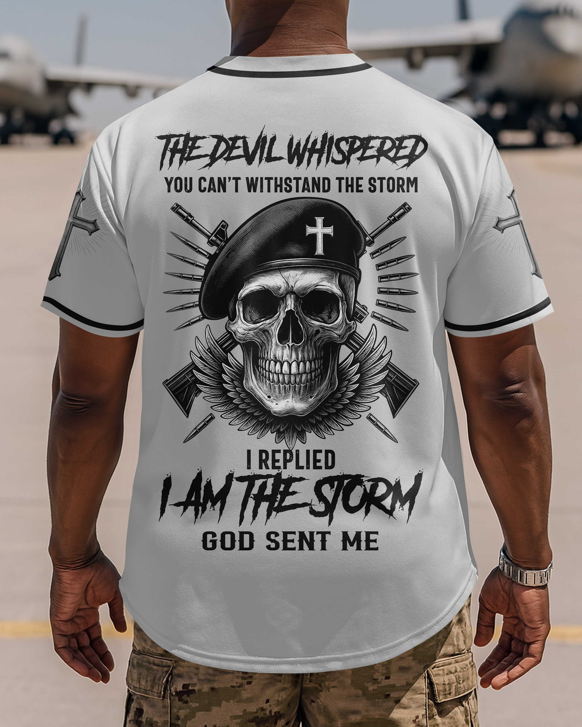 The Devil Whispered You Can't Withstand The Storm Jersey