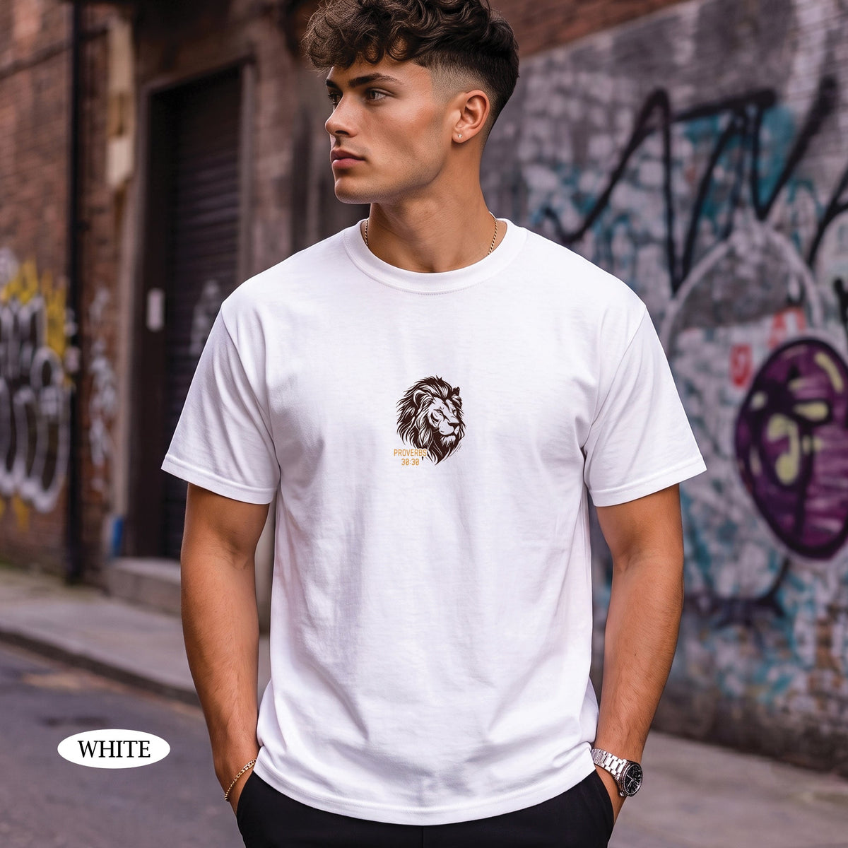 Proverbs 30:30 The Lion Is Strongest Among Beasts Shirt