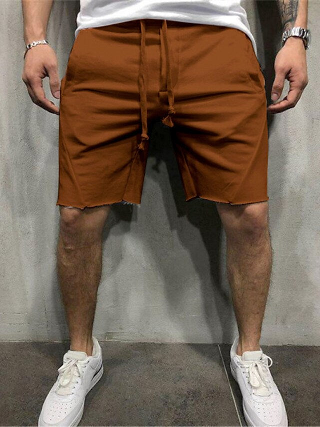 Manlyflex™ Loose Plain Elastic Waist Shorts