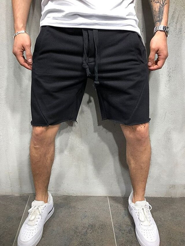 Manlyflex™ Loose Plain Elastic Waist Shorts