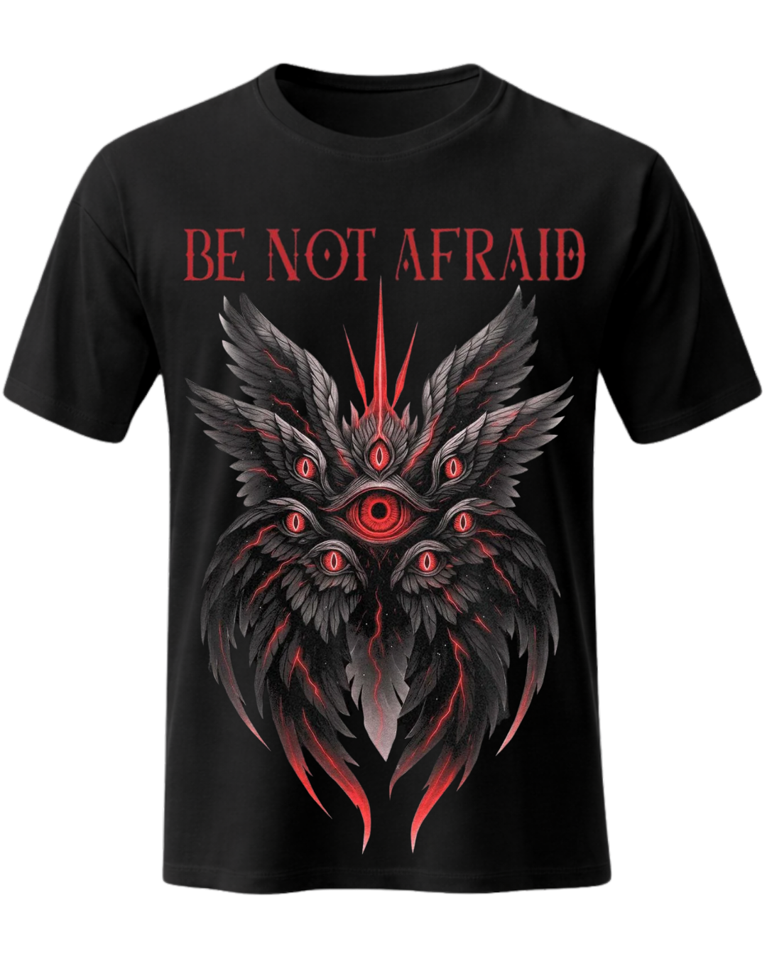 Be Not Afraid Seraphim Angel Vintage Unisex Tee - Christian Faith