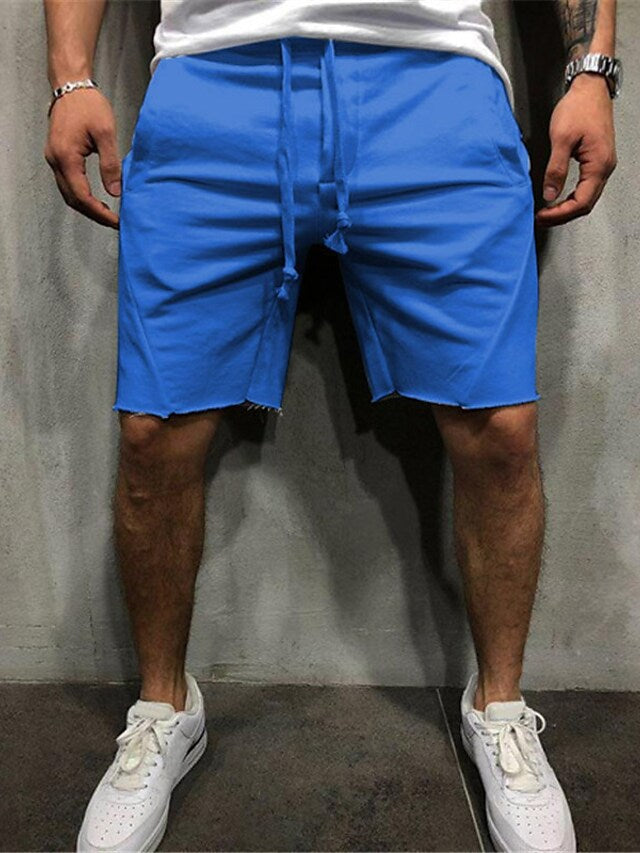 Manlyflex™ Loose Plain Elastic Waist Shorts