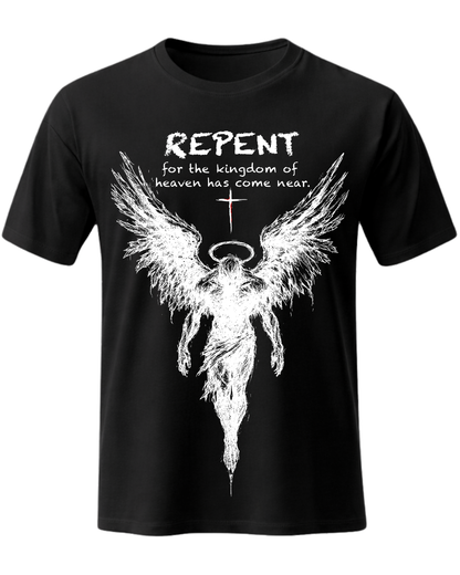 Repent Faith Angel Wings Graphic Tee