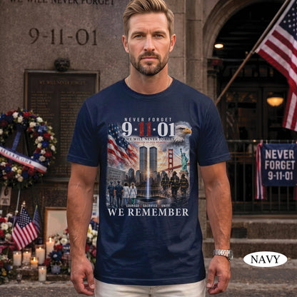 9/11 25th Anniversary Shirt, Never Forget September 11 Shirt