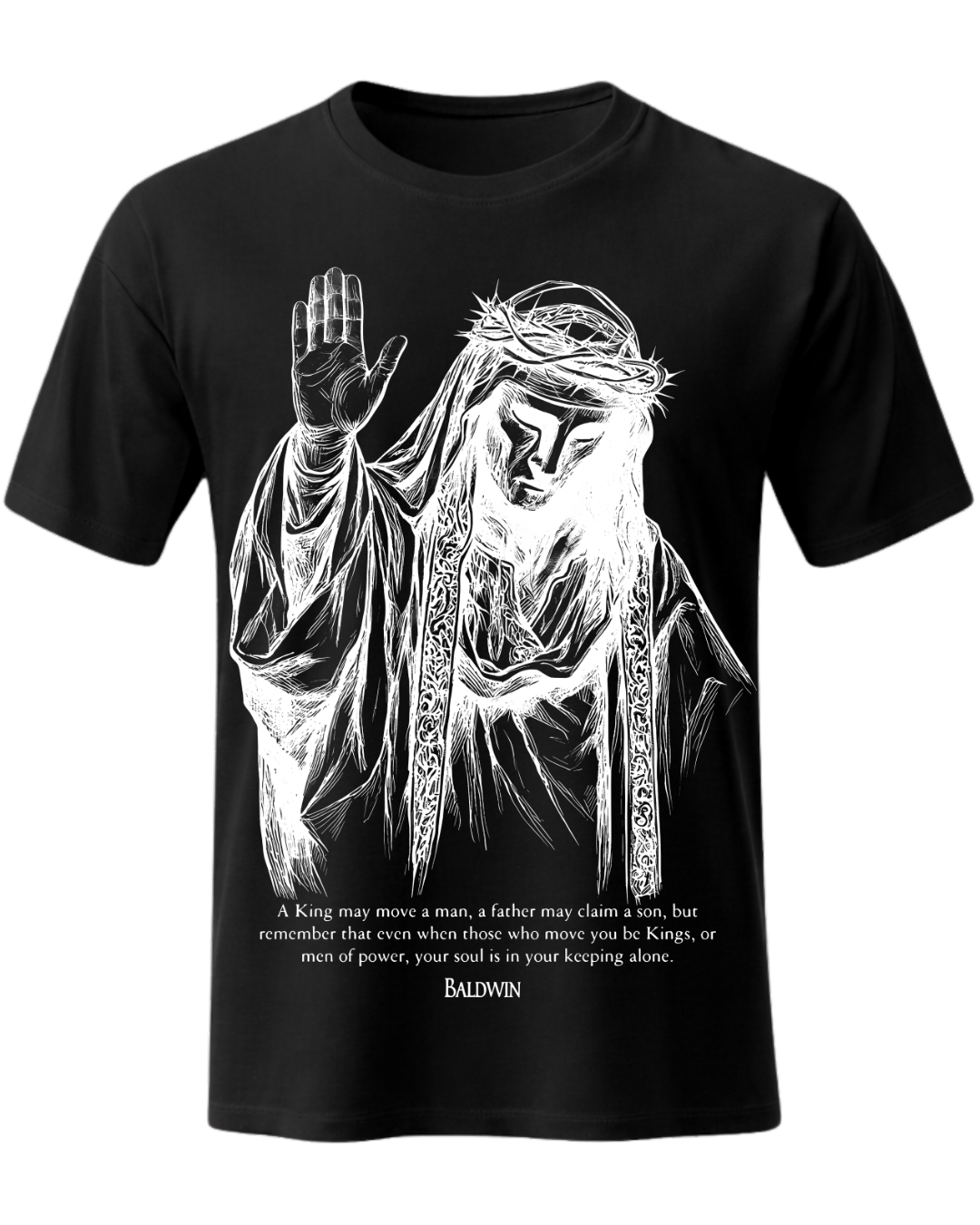 King Baldwin IV Crusader Quote Graphic T-Shirt