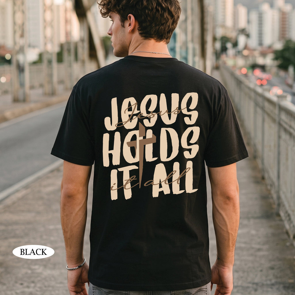 Jesus Holds It All Christian T-Shirt & Hoodie