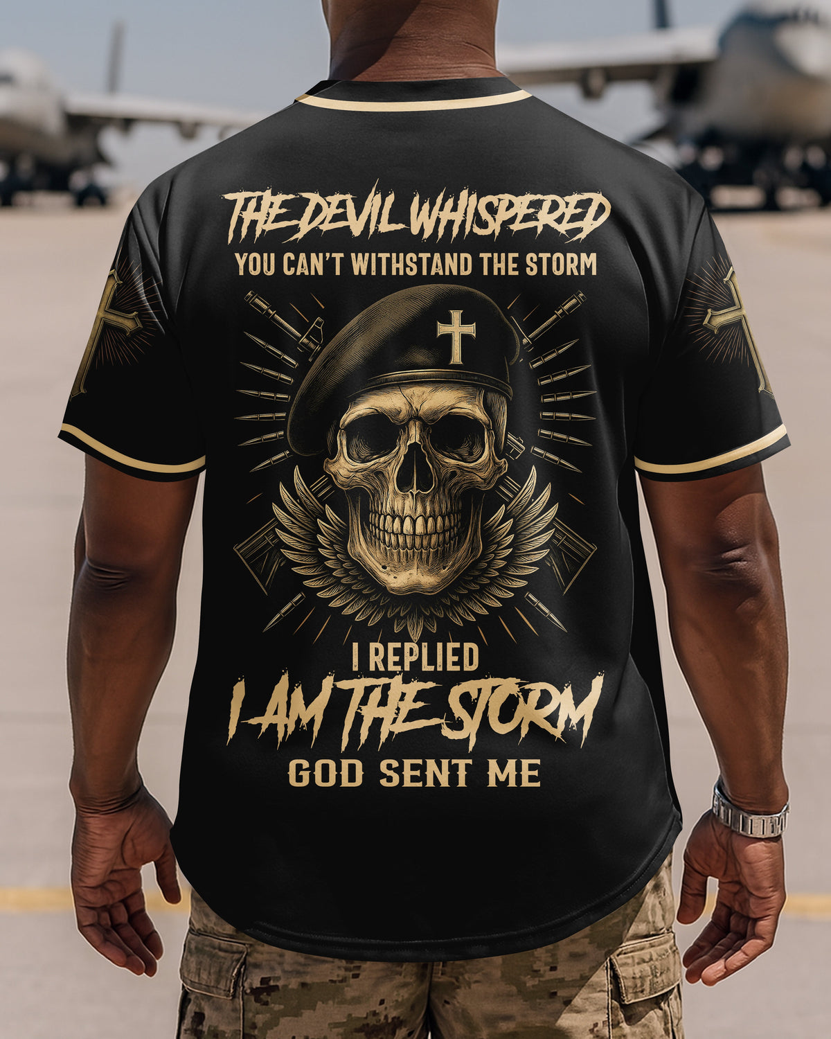 The Devil Whispered You Can't Withstand The Storm Personalized T-Shirt