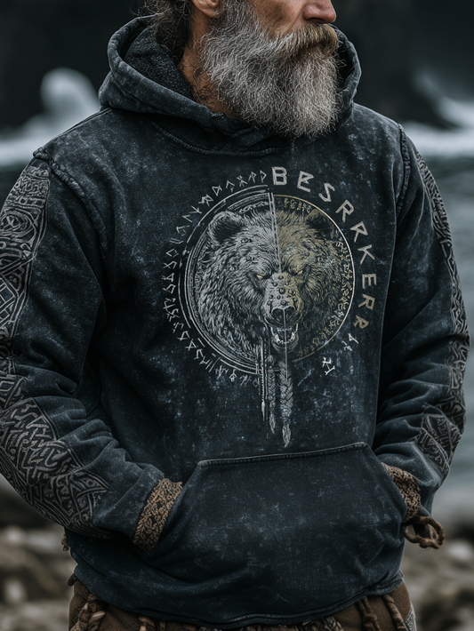 Viking Style Inspired Beer Digital 3D Printed Unisex Casual Hoodie