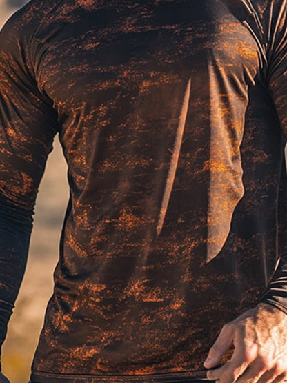 Men's Outdoor Sun Protection Breathable Cool Mask Hooded Sun Protection Long-Sleeved Top