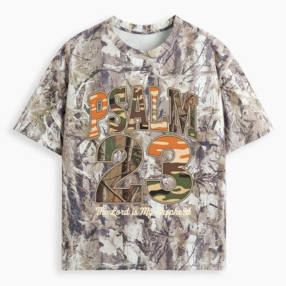 Psalm 23 Christian Camo T-Shirt