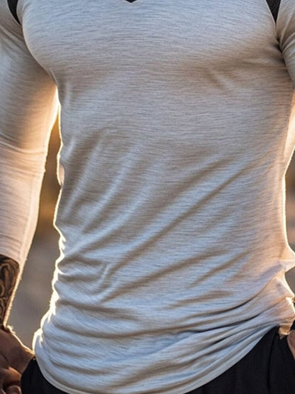 Men's Outdoor Sun Protection Breathable Cool Hooded Sun Protection Long Sleeve Top