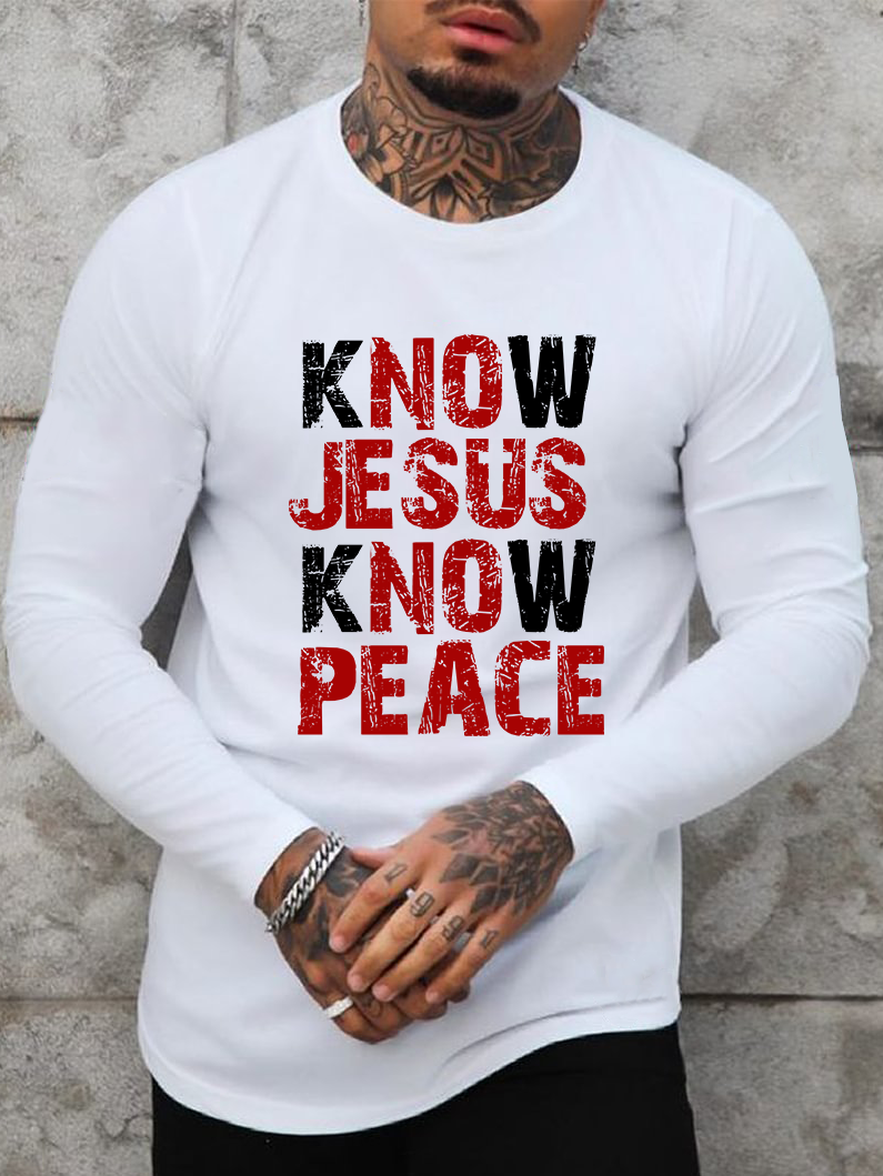 Know Jesus Know Peace Long Sleeve T-shirt