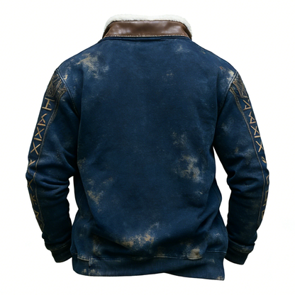 Nordic Winter Viking Sherpa Half Zip Shirt