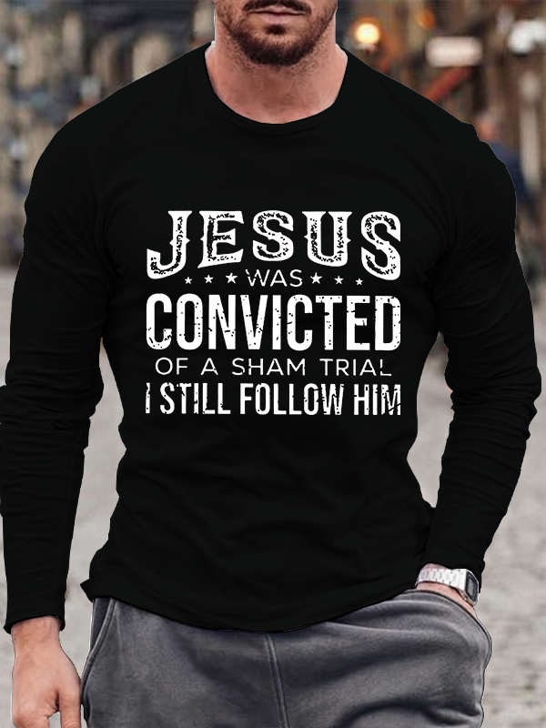Jesus Convicted  Cotton Long Sleeve T-Shirt