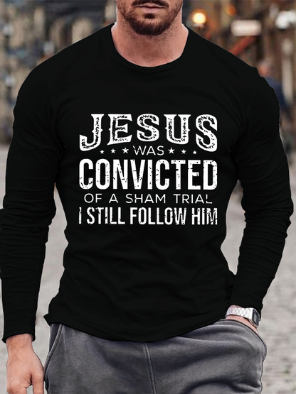 Jesus Convicted  Cotton Long Sleeve T-Shirt