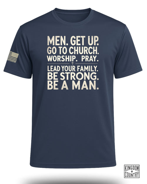 Be A Man Christian Performance Shirt