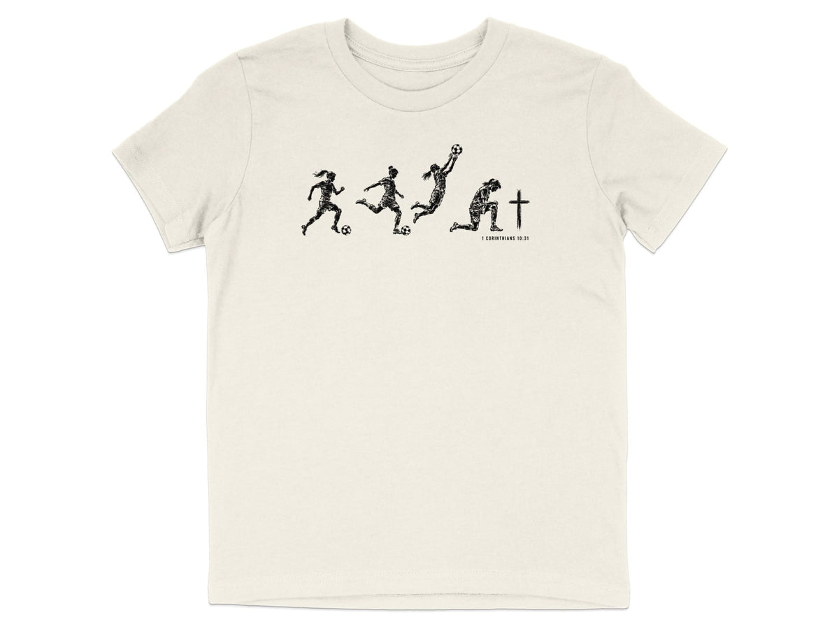 Girls Soccer Faith Journey Youth T-Shirt