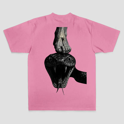 Snake Under Foot Printed Men's T-shirt