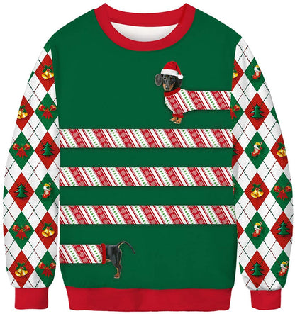 Unisex 3D Cucumber Can Print Christmas Sweatshirt