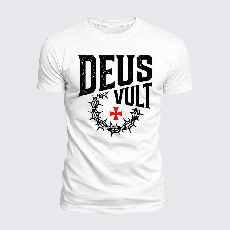 Luxe Mercerized Cotton Tee - Deus Vult