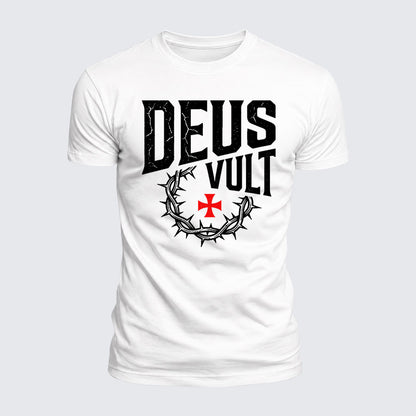 Luxe Mercerized Cotton Tee - Deus Vult
