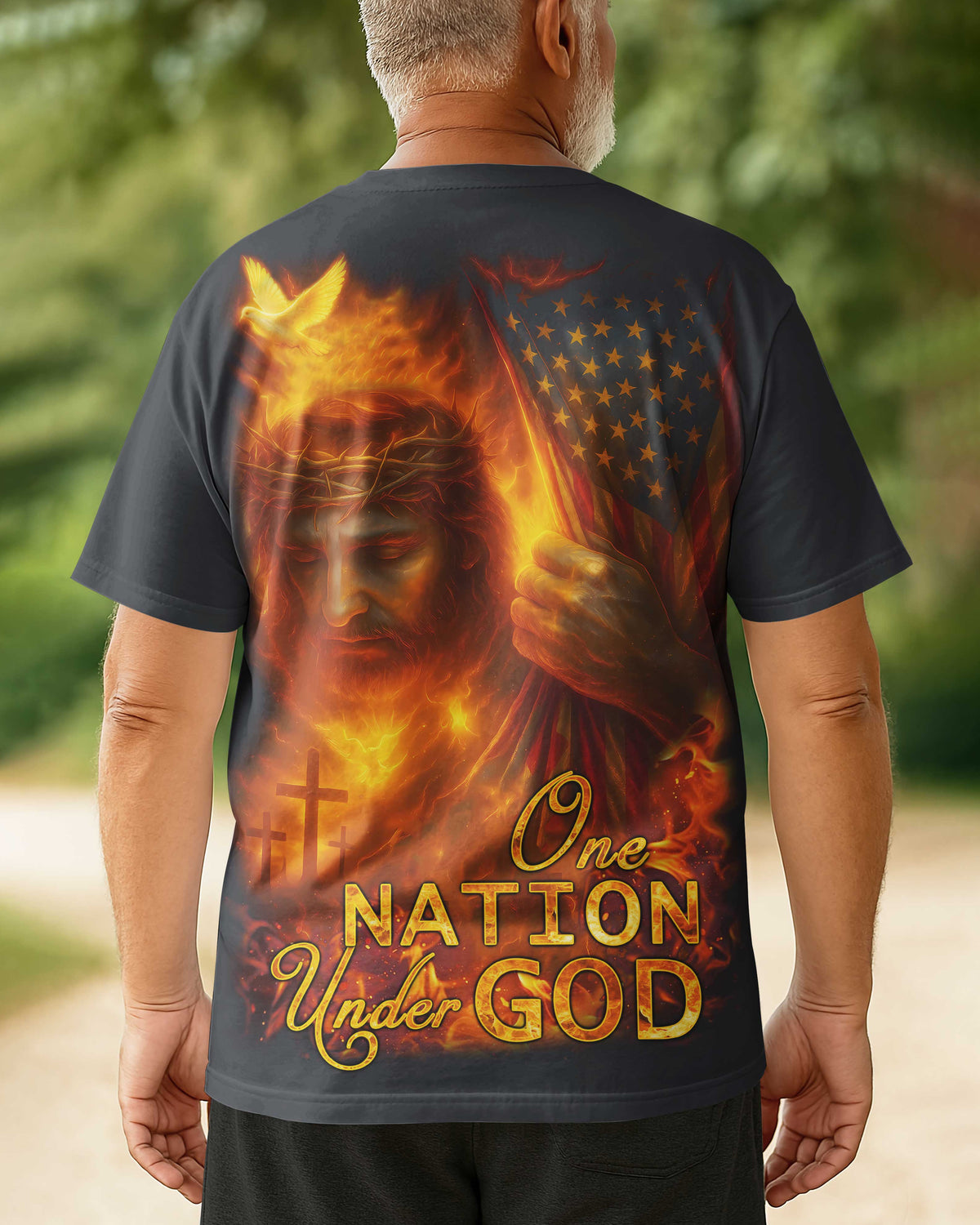 One Nation Under God All Over Print T-Shirt