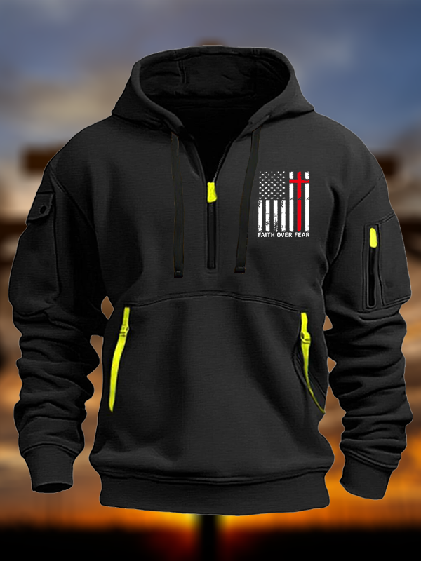 Faith Over Fear Jesus God Christian Zipper Hoodies
