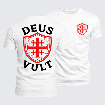 Luxe Mercerized Cotton Tee - Deus Vult
