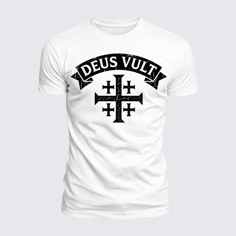 Luxe Mercerized Cotton Tee - Deus Vult