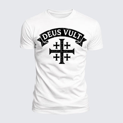 Luxe Mercerized Cotton Tee - Deus Vult