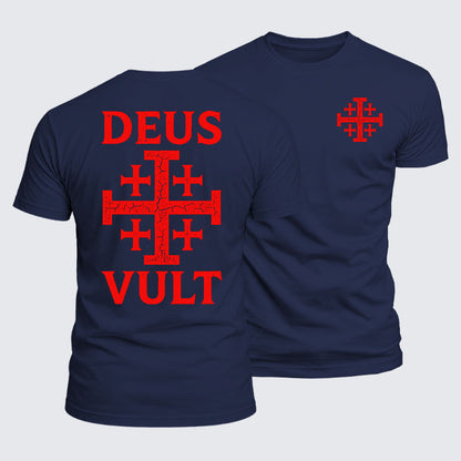 Luxe Mercerized Cotton Tee - Deus Vult