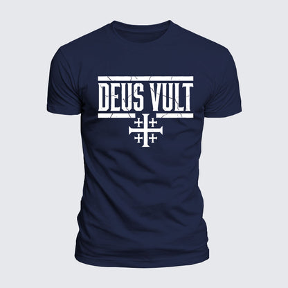 Luxe Mercerized Cotton Tee - Deus Vult