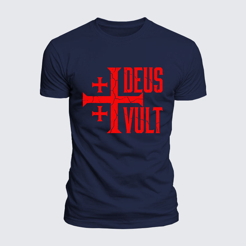Luxe Mercerized Cotton Tee - Deus Vult