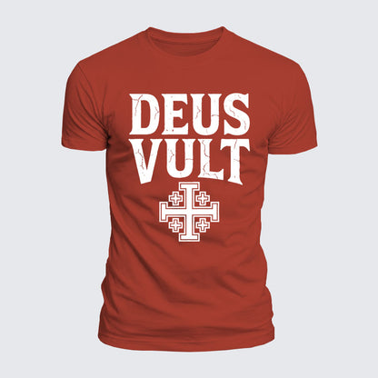 Luxe Mercerized Cotton Tee - Deus Vult