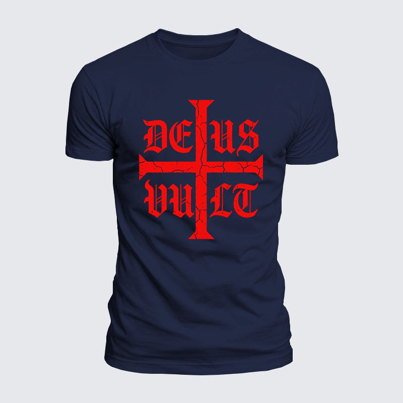 Luxe Mercerized Cotton Tee - Deus Vult